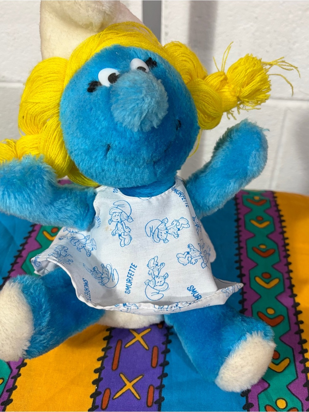 Vintage Smurfette Plush Toy